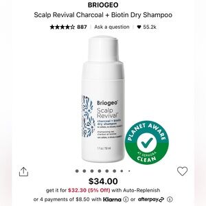 Sephora Briogeo Dry Shampoo